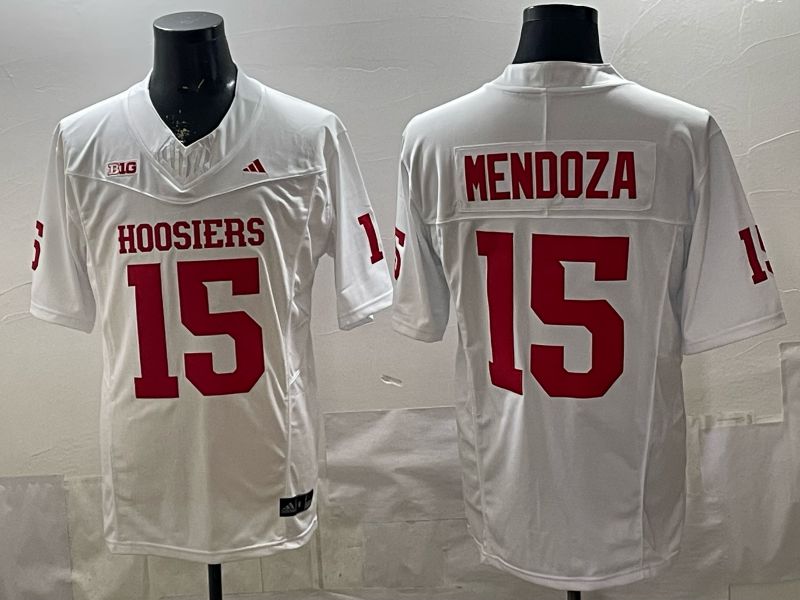 Men Ohio State Buckeyes #15 Mendoza White 3th generations Nike Limited NCAA Jersey 052